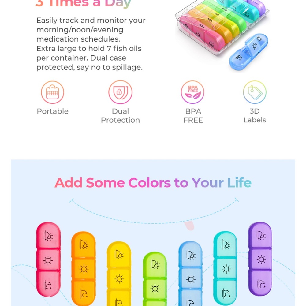 Weekly Pill Organizer - Picture 5 of 5